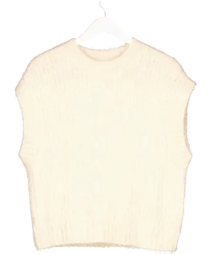 Anine Bing Beige Adam Knit Vest UK S