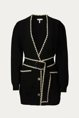 BELTED CARDIGAN