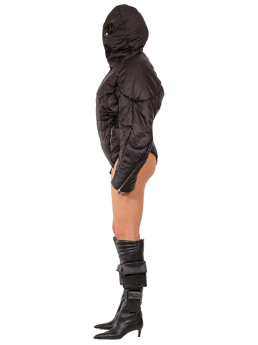 Google Hood Puffer Romper