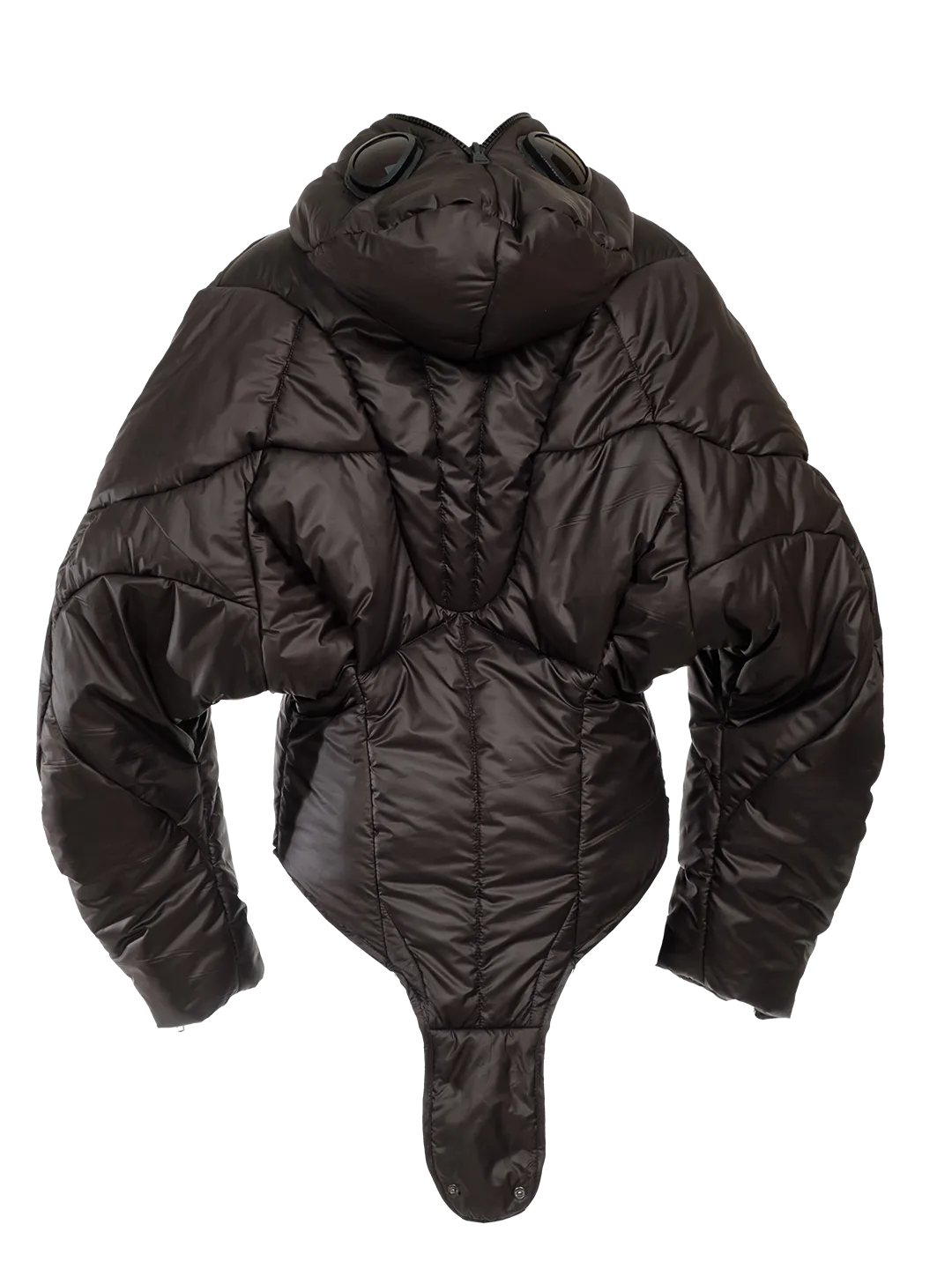 Google Hood Puffer Romper
