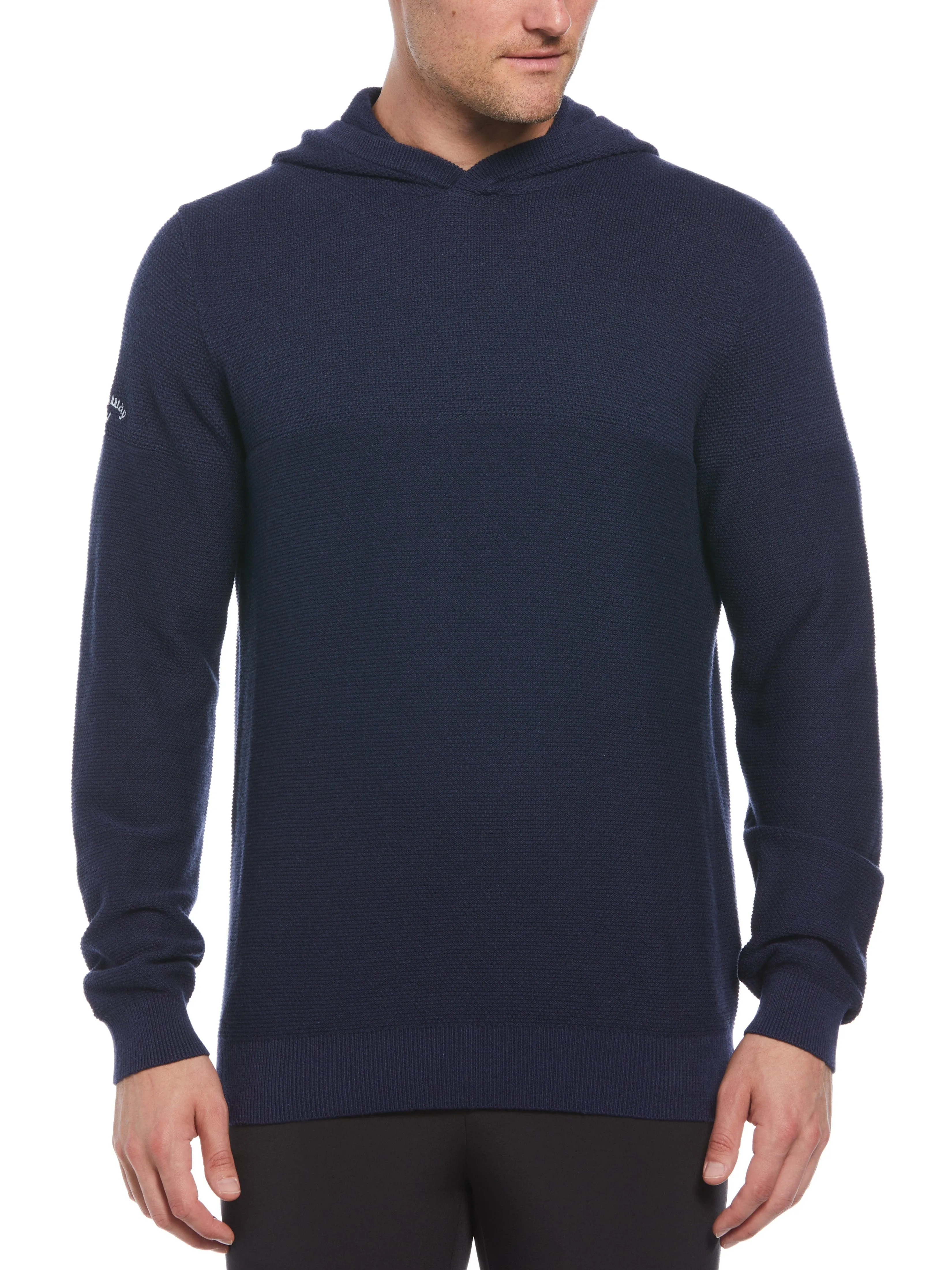 Mens Color Block Performance Pullover Golf Hoodie