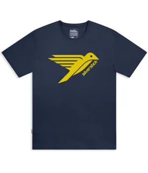 ORIGINAL LOGO ORGANIC COTTON TEE -  NAVY