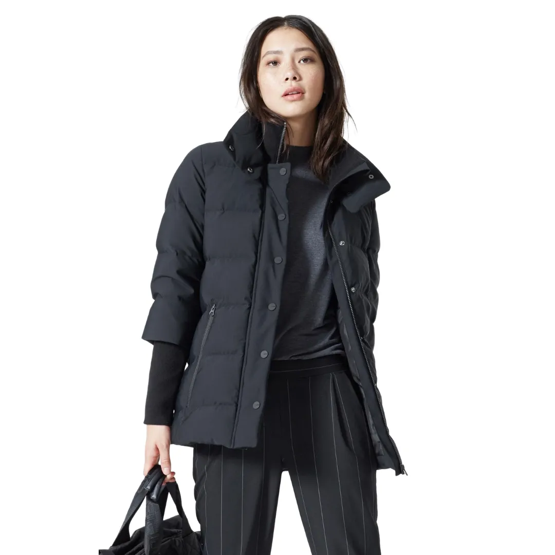 Sophie Button & Zipper Parka Coat