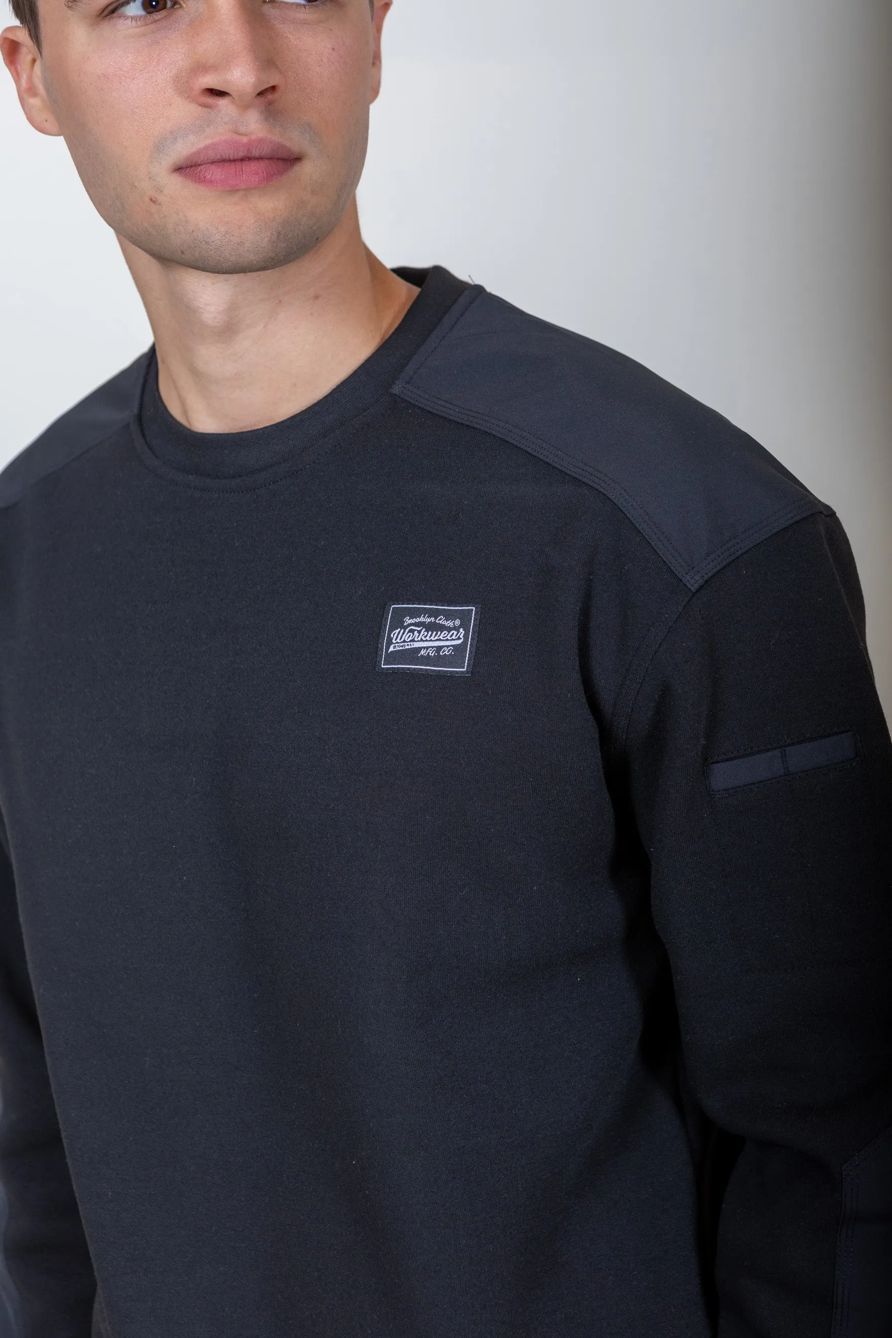 Workwear Blocked Fleece Crew